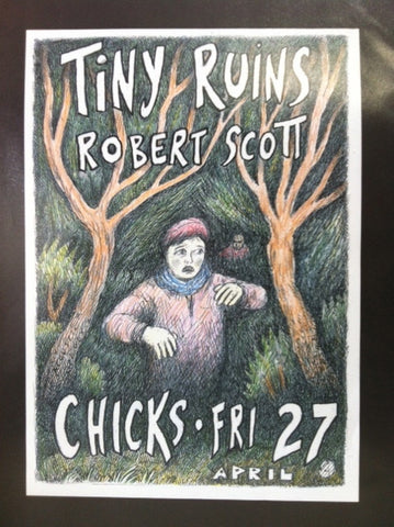 TINY RUINS ROBERT SCOTT-CHICKS A3 POSTER *NEW*