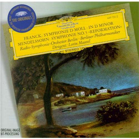 FRANCK- SYMPHONY NO1/MENDELSSOHN SYM.NO5 / MAAZEL CD NM
