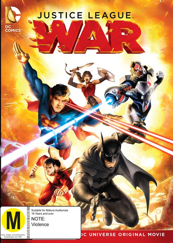 JUSTICE LEAGUE WAR DVD VG+