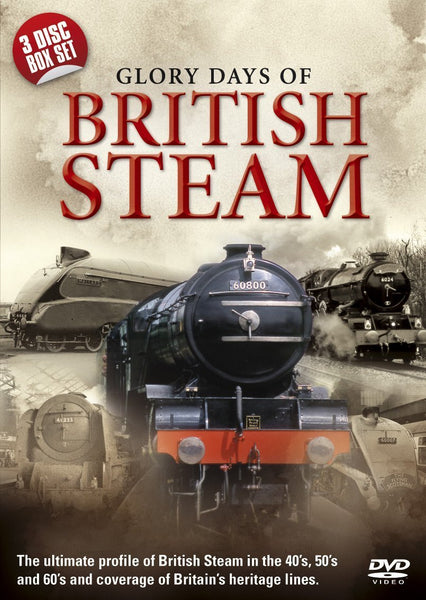 GLORY DAYS OF BRITISH STEAM 3DVD VG