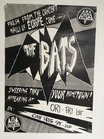 BATS THE-SWEEPING THRU' YOUR HOMETOWN! ORIGINAL GIG POSTER