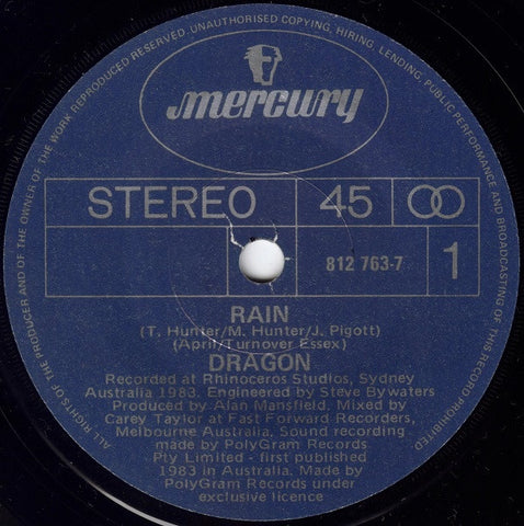 DRAGON-RAIN 7'' SINGLE VG