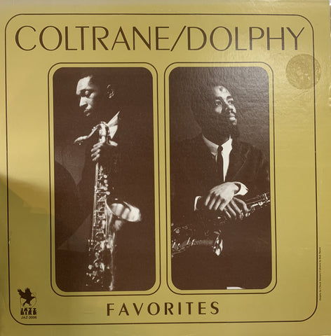 COLTRANE JOHN/ ERIC DOLPHY-FAVORITES LP VG+ COVER VG+