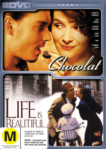 CHOCOLAT + LIFE IS BEAUTIFUL 2DVD VG