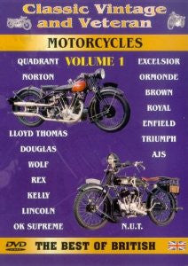 CLASSIC VINTAGE AND VETERAN MOTORCYLCES VOL 1 DVD VG
