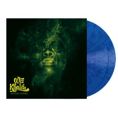 KHALIFA WIZ-ROLLING PAPERS BLUE SPLATTER VINYL 2LP *NEW*