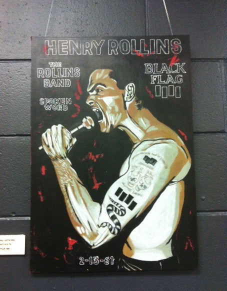 ROLLINS HENRY BLACK FLAG-ORIGINAL ARTWORK BY LEWIS WALSH *NEW*