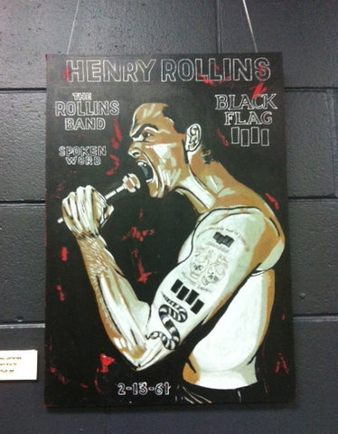 ROLLINS HENRY BLACK FLAG-ORIGINAL ARTWORK BY LEWIS WALSH *NEW*