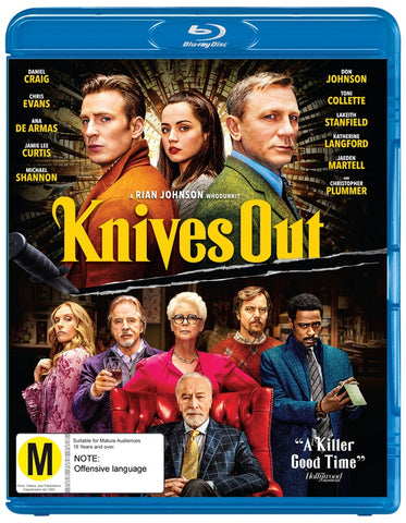 KNIVES OUT BLURAY VG+