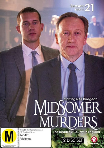 MIDSOMER MURDERS SEASON 21 PART 1 DVD NM