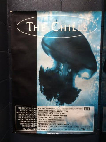 CHILLS THE-SUBMARINE BELLS TOUR ORIGINAL GIG POSTER