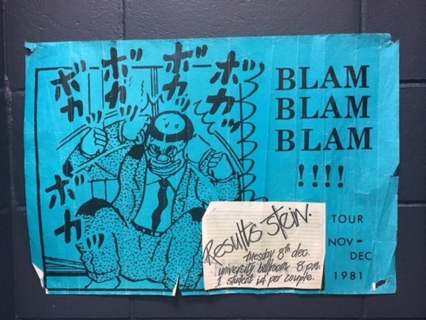 BLAM BLAM BLAM-ORIGINAL GIG POSTER