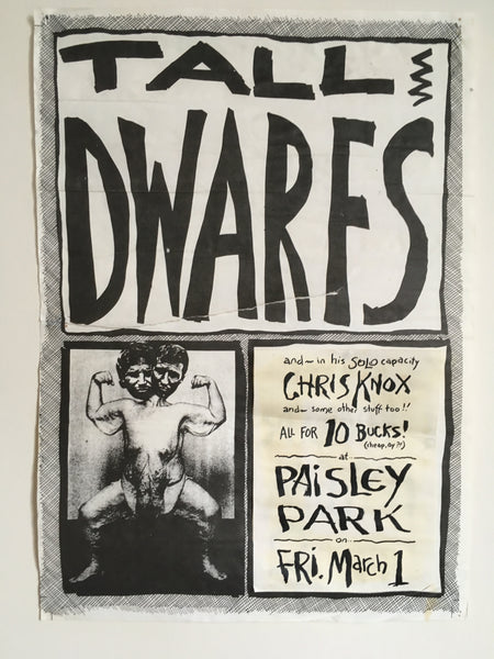 TALL DWARFS/ CHRIS KNOX-ORIGINAL GIG POSTER