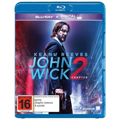 JOHN WICK 2 BLU-RAY NM