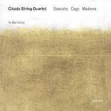 CIKADA STRING QUARTET-IN DUE TEMPI CD VG