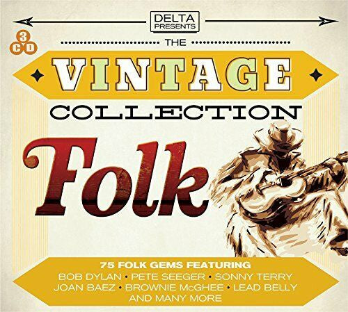 VARIOUS ARTISTS-VINTAGE COLLECTION FOLK 3CD VG