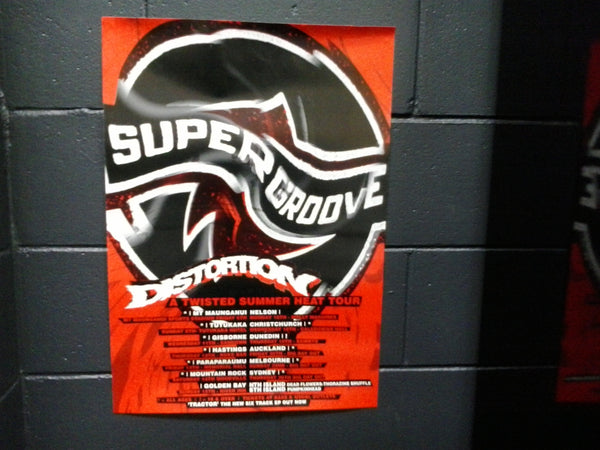 SUPERGROOVE-ORIGINAL TWISTED SUMMER HEAT TOUR POSTER