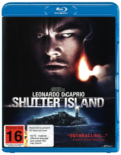 SHUTTER ISLAND BLURAY VG+