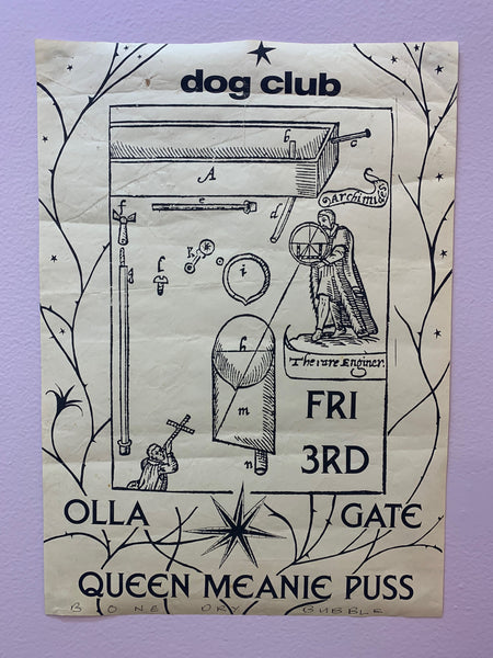 OLLA - GATE - QUEEN MEANIE PUSS ORIGINAL GIG POSTER