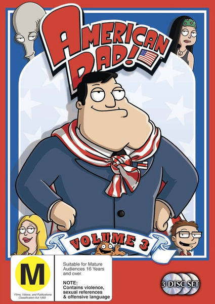 AMERICAN DAD VOLUME THREE 3DVD VG