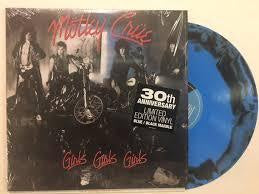 MOTLEY CRUE-GIRLS GIRLS GIRLS 30TH ANNIVERSARY BLUE/ BLACK VINYL LP *NEW*