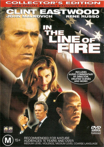 IN THE LINE OF FIRE DVD VG