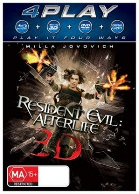 RESIDENT EVIL: AFTERLIFE BLURAY+ 3D VG