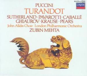 PUCCINI-TURANDOT PAVAROTTI SUTHERLAND 2CD NM