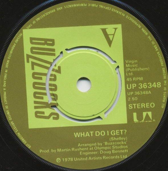 BUZZCOCKS-WHAT DO I GET? 7'' SINGLE EX