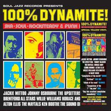 100% DYNAMITE! SKA, SOUL, ROCKSTEADY & FUNK IN JAMAICA-VARIOUS ARTISTS YELLOW VINYL 2LP *NEW*