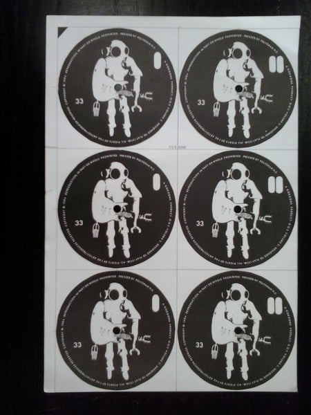 GORDONS-VOLUME 2 SHEET OF ORIGINAL UNUSED RECORD LABELS