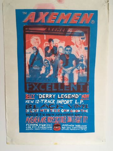 AXEMEN-DERRY LEGEND ORIGINAL PROMO POSTER