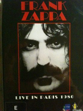 ZAPPA FRANK-LIVE IN PARIS 1980 DVD VG+