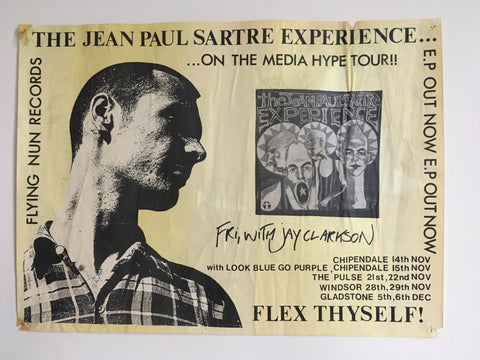 JEAN PAUL SATRE EXPERIENCE-ORIGINAL MEDIA HYPE TOUR POSTER