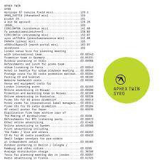 APHEX TWIN-SYRO CD *NEW*