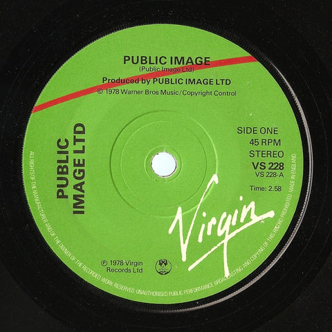 PUBLIC IMAGE LTD-PUBLIC IMAGE 7'' VG