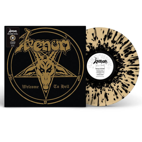 VENOM-WELCOME TO HELL GOLD/ BLACK SPLATTER VINYL LP *NEW*