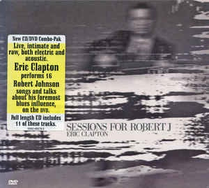 CLAPTON ERIC-SESSIONS FOR ROBERT J REGION ONE DVD + CD VG+