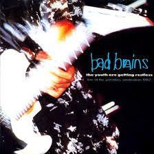 BAD BRAINS-THE YOUTH ARE GETTING RESTLESS LP VG COVER VG+