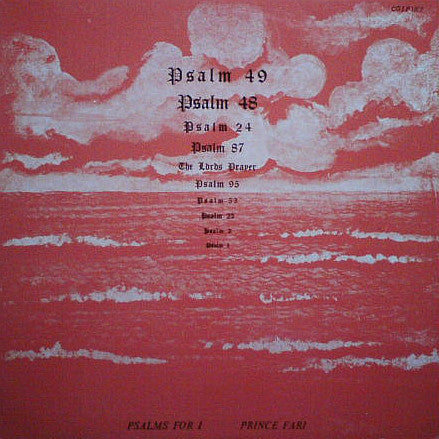 PRINCE FAR I-PSALMS FOR I CD *NEW*