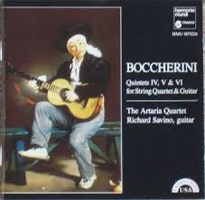 BOCCHERINI - QUNITETS IV, V AND VI FOR STRING QUARTET & GUITAR CD VG