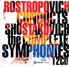 SHOSTAKOVICH-COMPLETE SYMPHONIES MSTISLAV ROSTROPOVICH 12CD VG