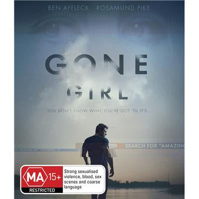 GONE GIRL BLURAY VG+