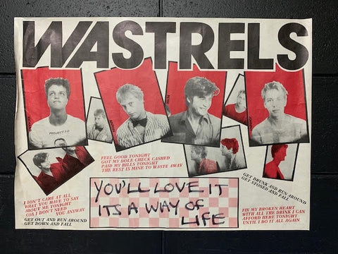 WASTRELS ORIGINAL PROMO POSTER