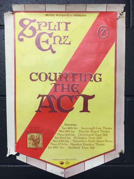 SPLIT ENZ-COURTING THE ACT ORIGINAL TOUR POSTER