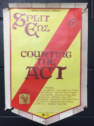 SPLIT ENZ-COURTING THE ACT ORIGINAL TOUR POSTER