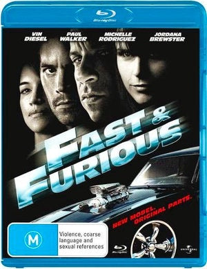 FAST & FURIOUS BLURAY VG
