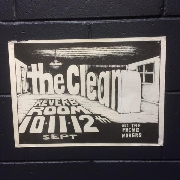 CLEAN THE-REVERB 1981 ORIGINAL GIG POSTER VG