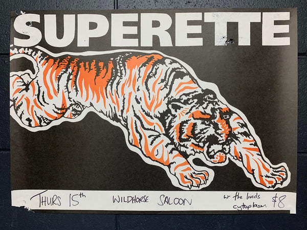 SUPERETTE TIGER ORIGINAL GIG POSTER