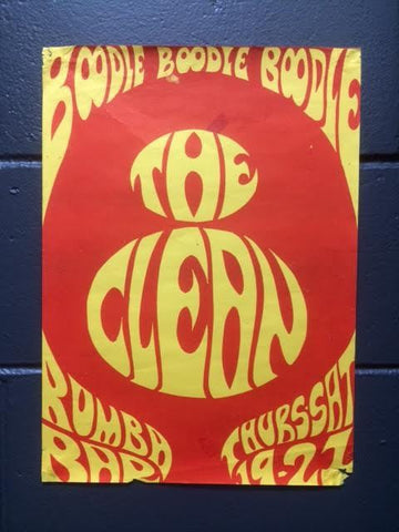 CLEAN THE-BOODLE BOODLE BOODLE ORIGINAL GIG POSTER